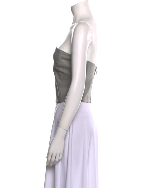 Yves Saint Laurent Wool Strapless Crop Top