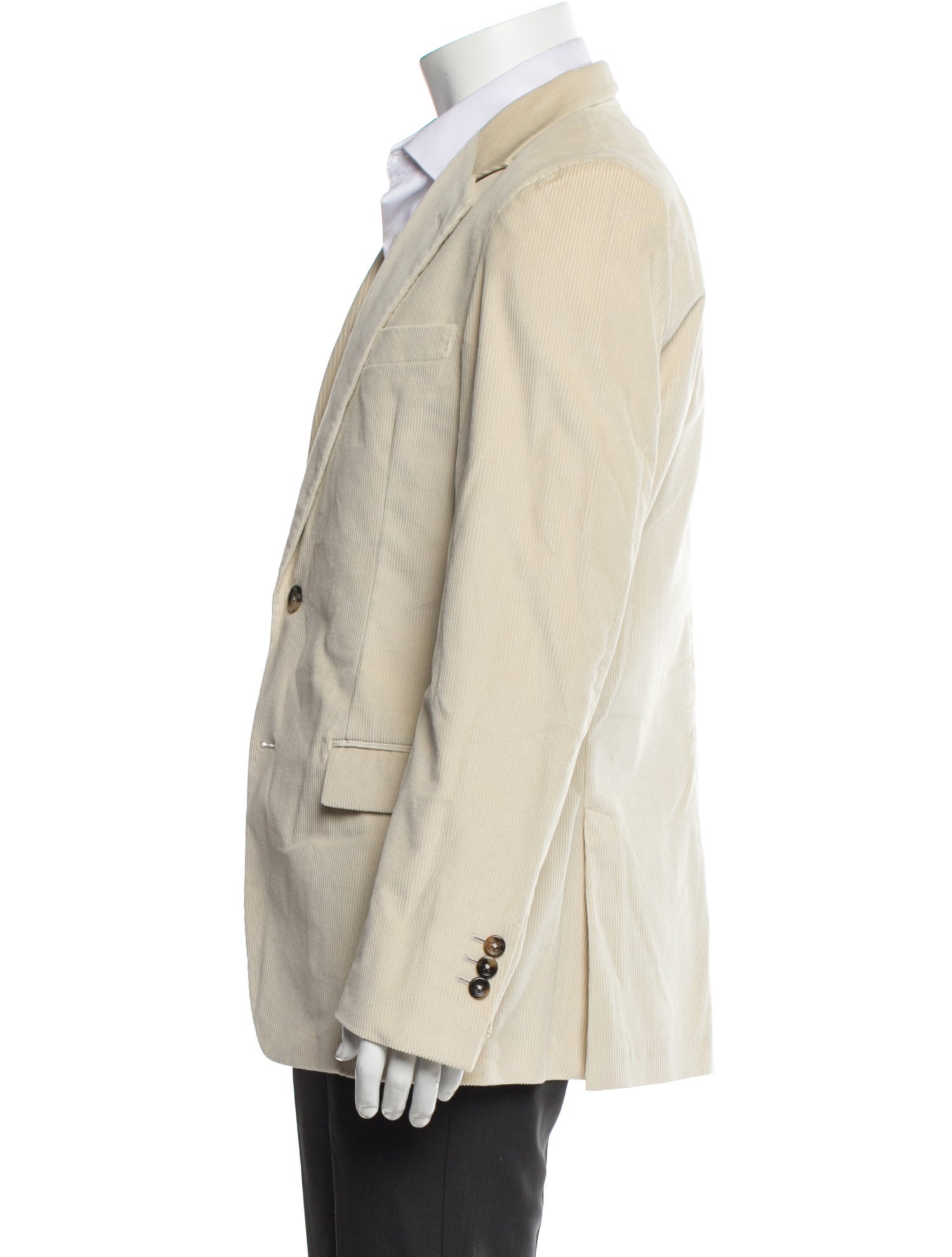 Yves Saint Laurent Late 2000's - Early 2010's Embroidered Accent Sport Coat