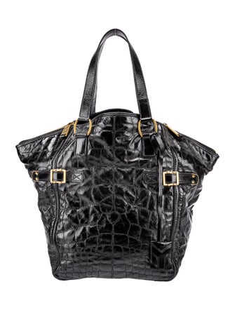 Yves Saint Laurent Rive Gauche Patent Leather Top Handle Bag