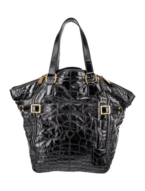 Yves Saint Laurent Rive Gauche Patent Leather Top Handle Bag