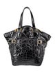 Yves Saint Laurent Rive Gauche Patent Leather Top Handle Bag