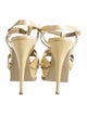 Yves Saint Laurent Patent Leather T-Strap Sandals
