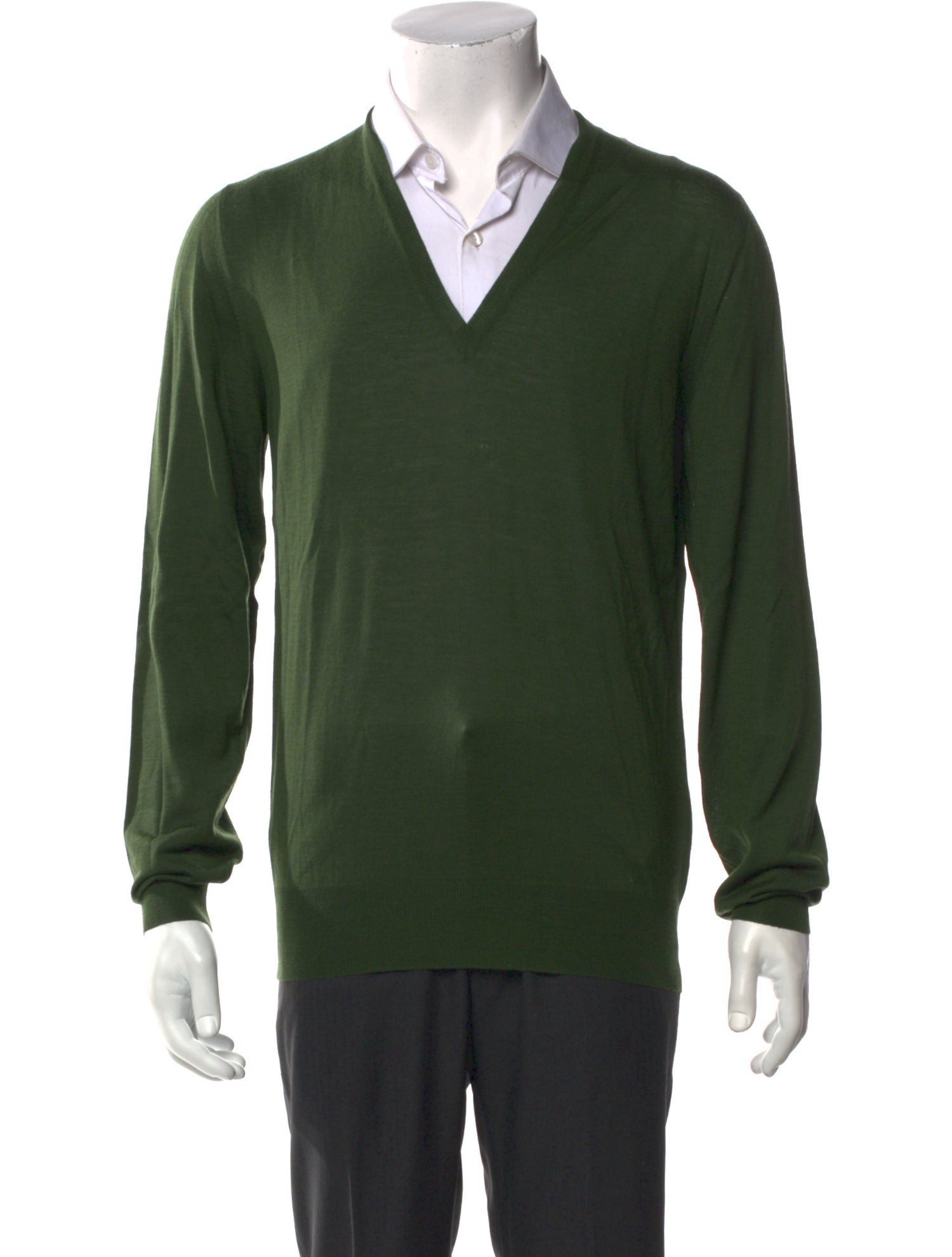 Yves Saint Laurent Wool Long Sleeve Shirt
