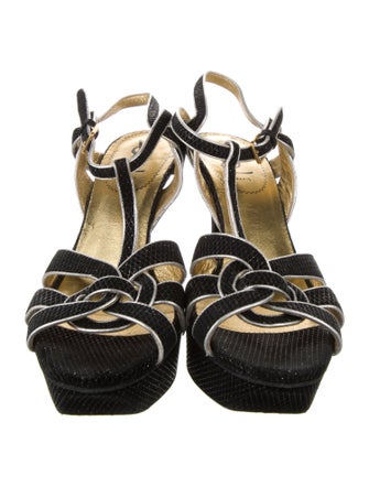 Yves Saint Laurent T-Strap Sandals