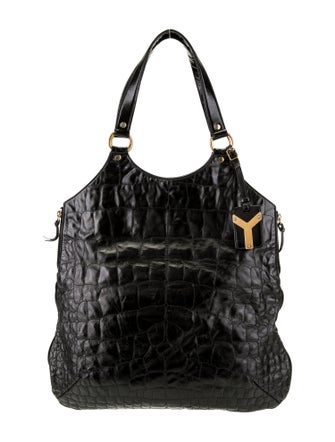 Yves Saint Laurent Rive Gauche Leather Top Handle Bag