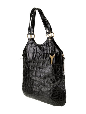 Yves Saint Laurent Rive Gauche Leather Top Handle Bag