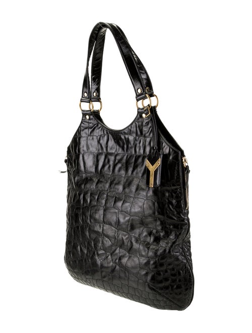 Yves Saint Laurent Rive Gauche Leather Top Handle Bag