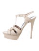 Yves Saint Laurent Leather T-Strap Sandals