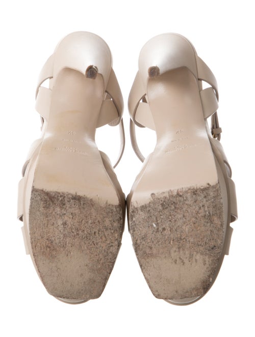 Yves Saint Laurent Leather T-Strap Sandals