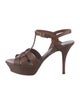 Yves Saint Laurent Leather T-Strap Sandals