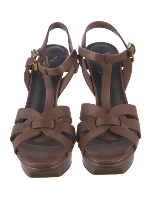 Yves Saint Laurent Leather T-Strap Sandals