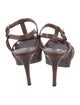 Yves Saint Laurent Leather T-Strap Sandals