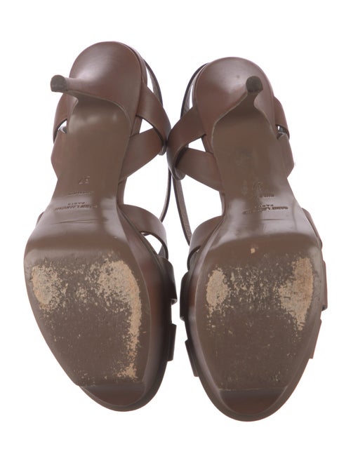 Yves Saint Laurent Leather T-Strap Sandals