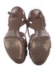 Yves Saint Laurent Leather T-Strap Sandals