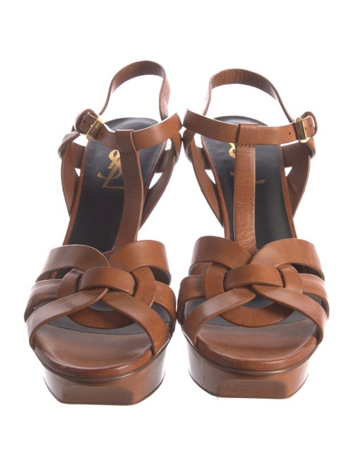 Yves Saint Laurent Leather T-Strap Pumps