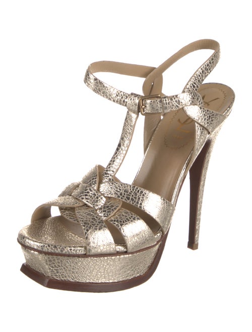 Yves Saint Laurent Leather T-Strap Pumps