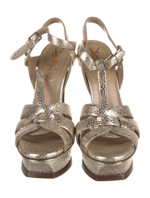 Yves Saint Laurent Leather T-Strap Pumps