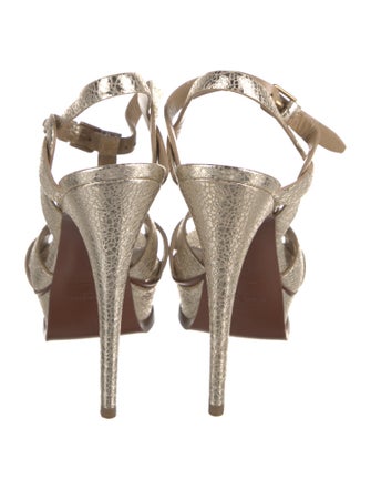 Yves Saint Laurent Leather T-Strap Pumps
