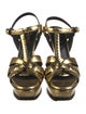 Yves Saint Laurent Leather T-Strap Sandals