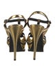 Yves Saint Laurent Leather T-Strap Sandals
