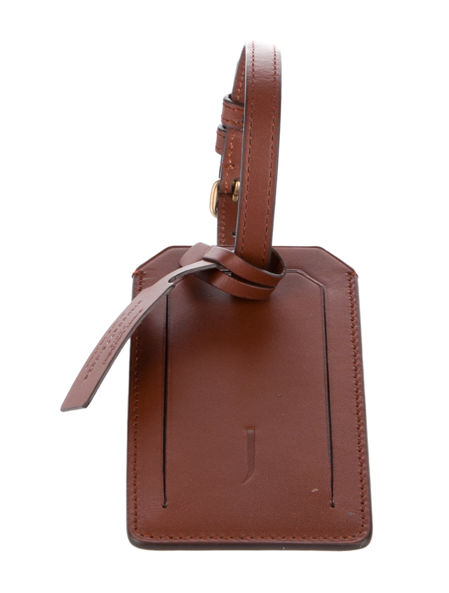 Yves Saint Laurent Monogram leather luggage tag