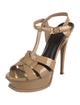 Saint Laurent Patent Leather T-Strap Pumps