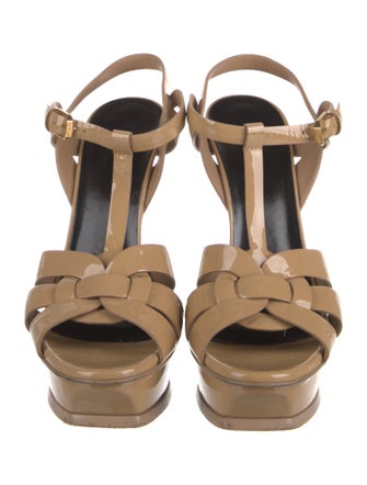 Saint Laurent Patent Leather T-Strap Pumps