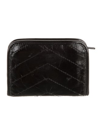 Yves Saint Laurent 2019 Monogram Matelassé Niki Card Holder
