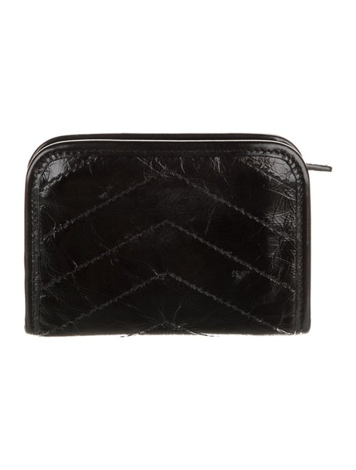 Yves Saint Laurent 2019 Monogram Matelassé Niki Card Holder