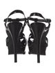 Yves Saint Laurent Rive Gauche Patent Leather T-Strap Sandals
