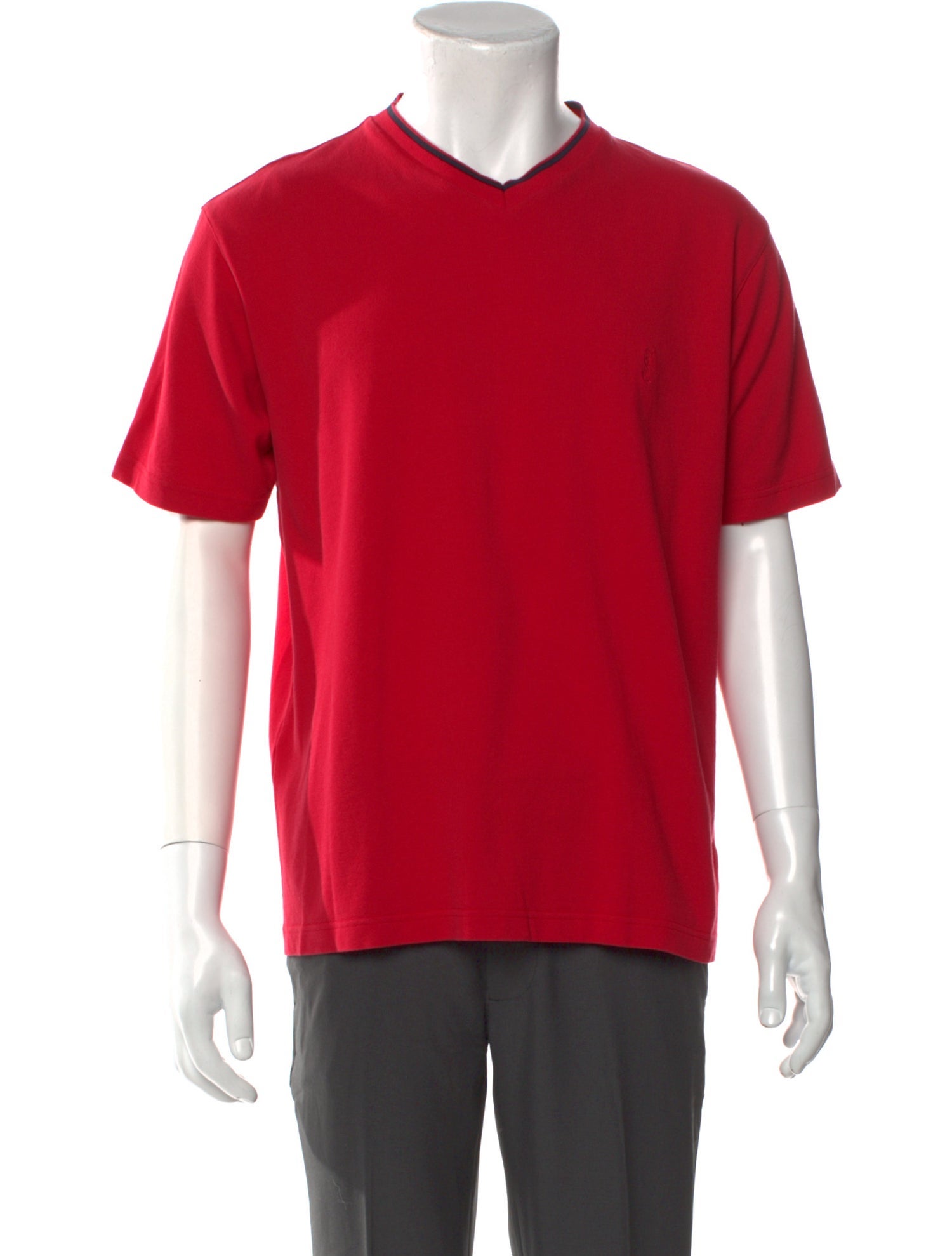 Yves Saint Laurent Crew Neck Short Sleeve Polo Shirt