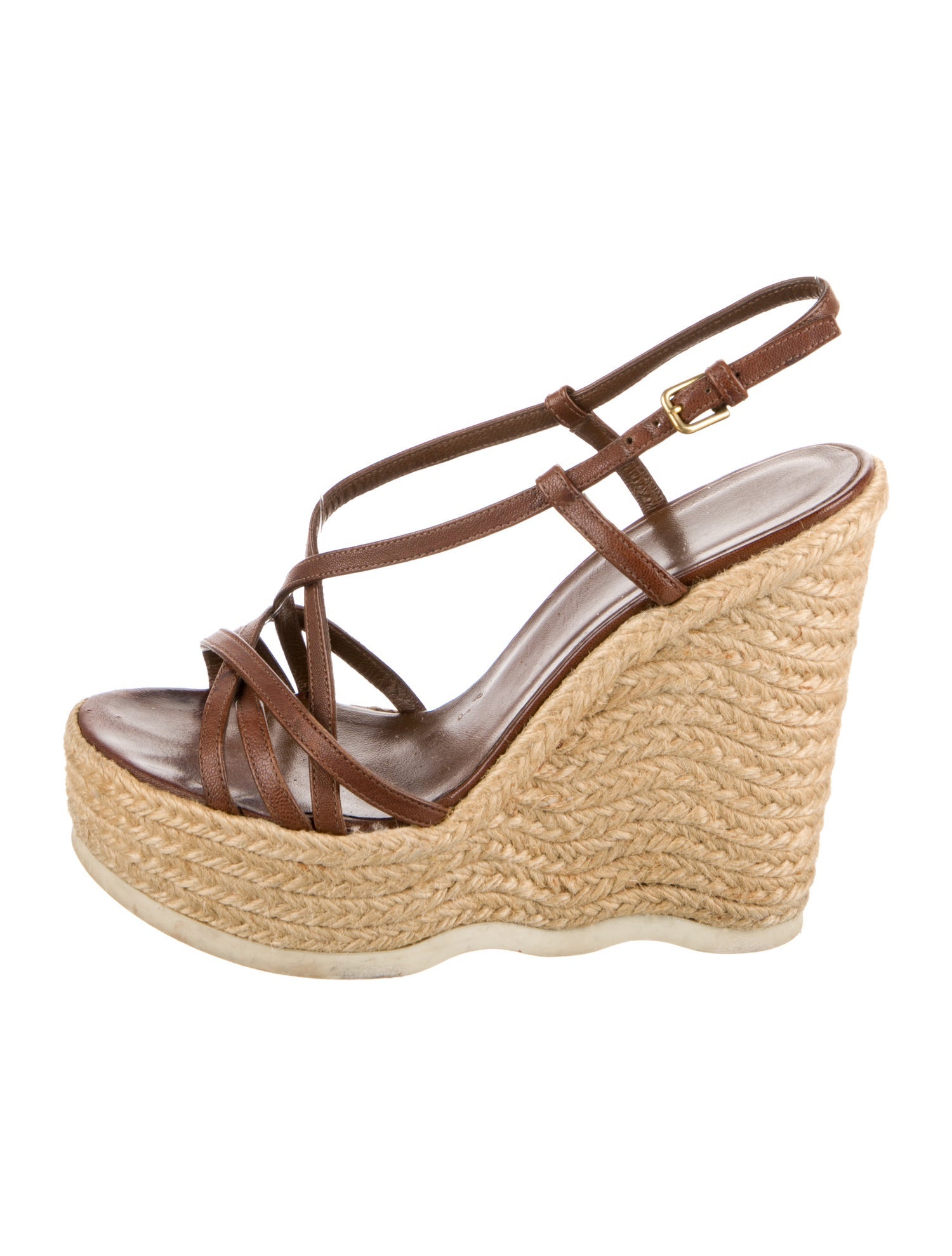 Yves Saint Laurent Leather Espadrilles