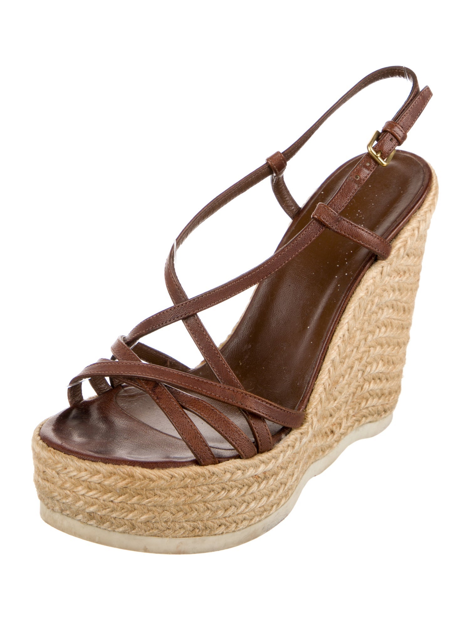 Yves Saint Laurent Leather Espadrilles