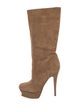 Yves Saint Laurent Suede Slouch Boots