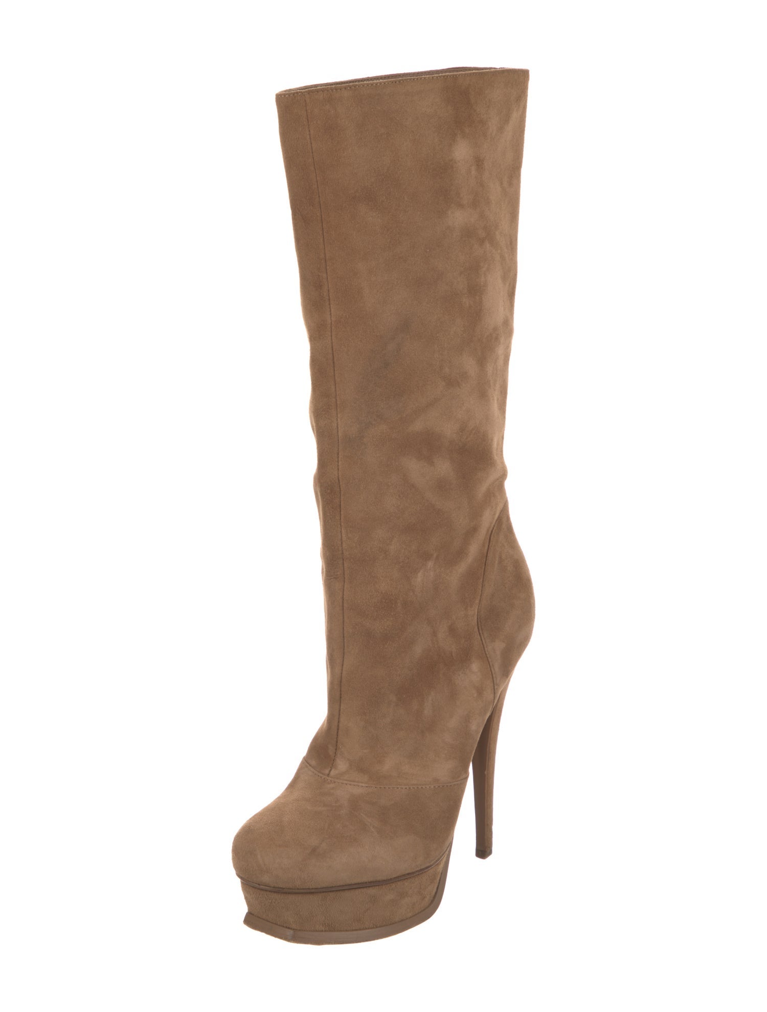 Yves Saint Laurent Suede Slouch Boots