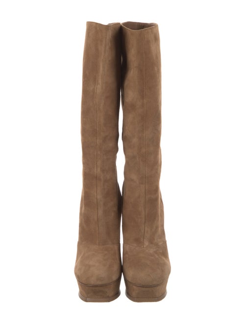 Yves Saint Laurent Suede Slouch Boots