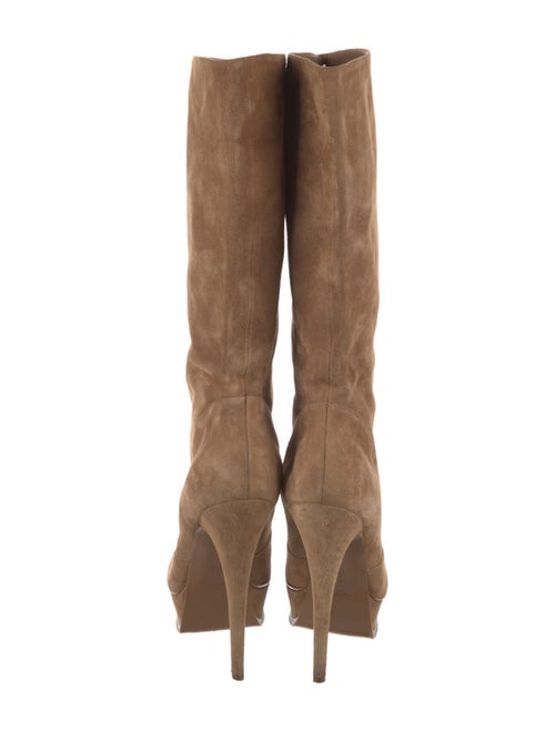 Yves Saint Laurent Suede Slouch Boots
