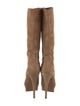 Yves Saint Laurent Suede Slouch Boots