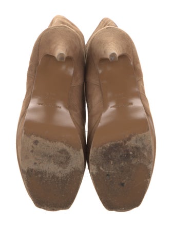 Yves Saint Laurent Suede Slouch Boots