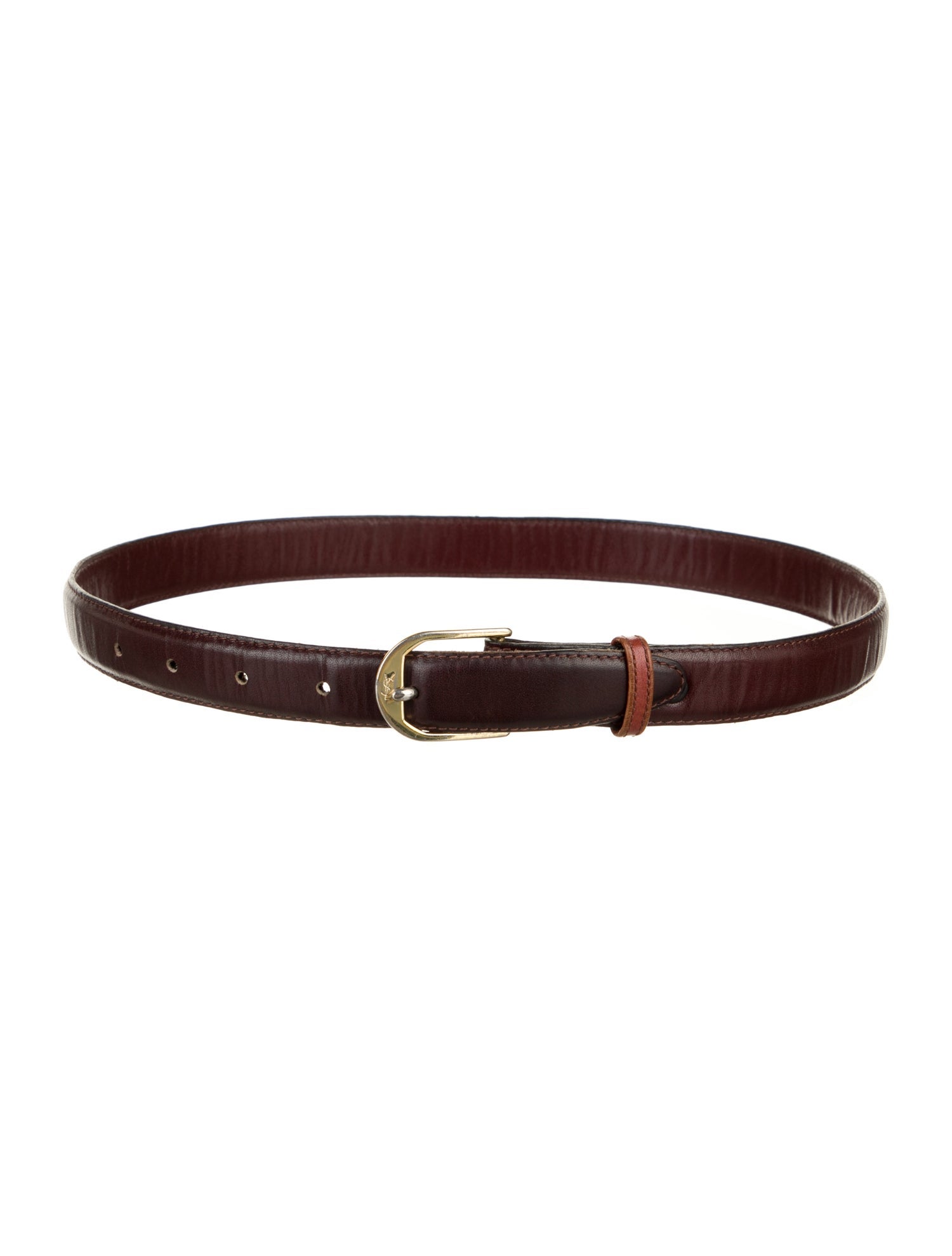 Yves Saint Laurent Skinny Leather Belt