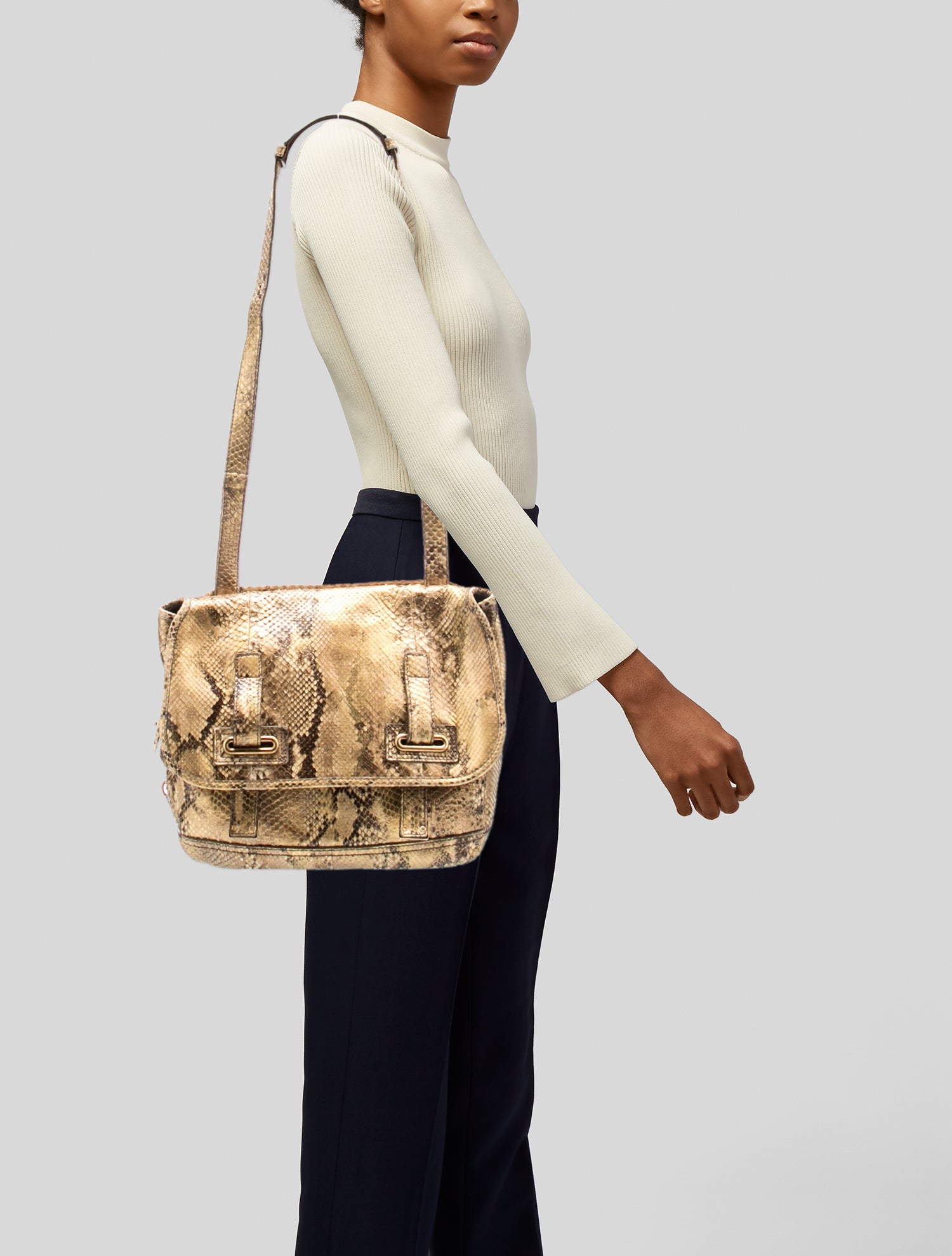 Yves Saint Laurent Snakeskin Crossbody Bag
