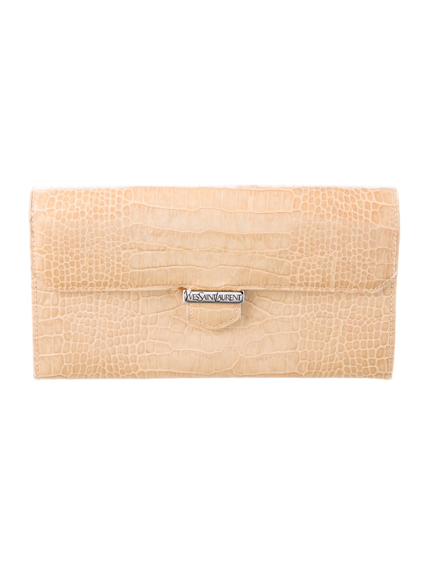 Yves Saint Laurent Leather Continental Wallet