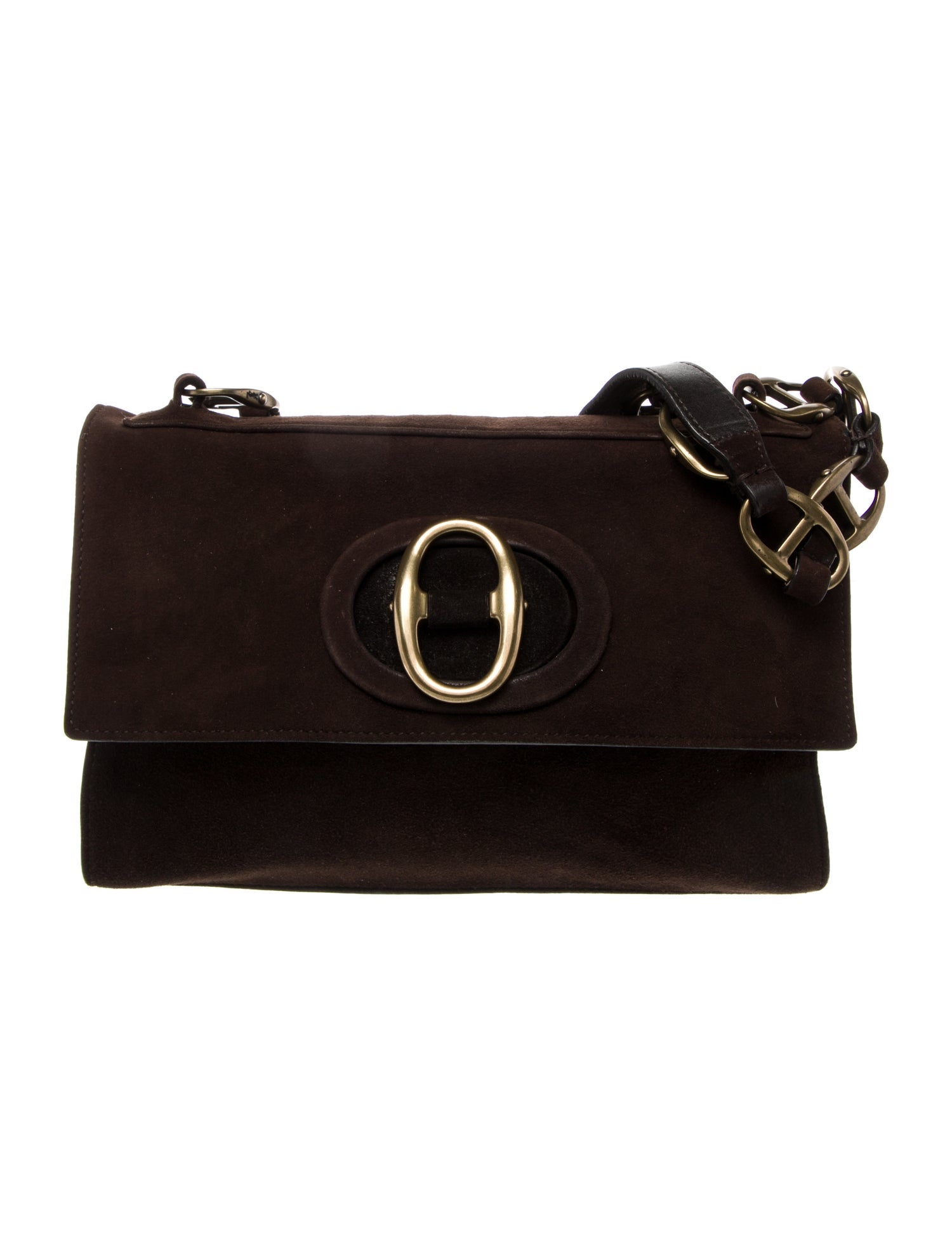 Yves Saint Laurent Rive Gauche Suede Shoulder Bag