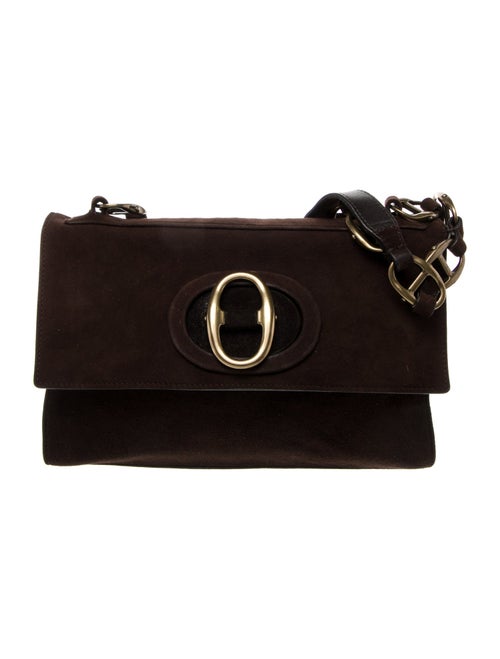 Yves Saint Laurent Rive Gauche Suede Shoulder Bag