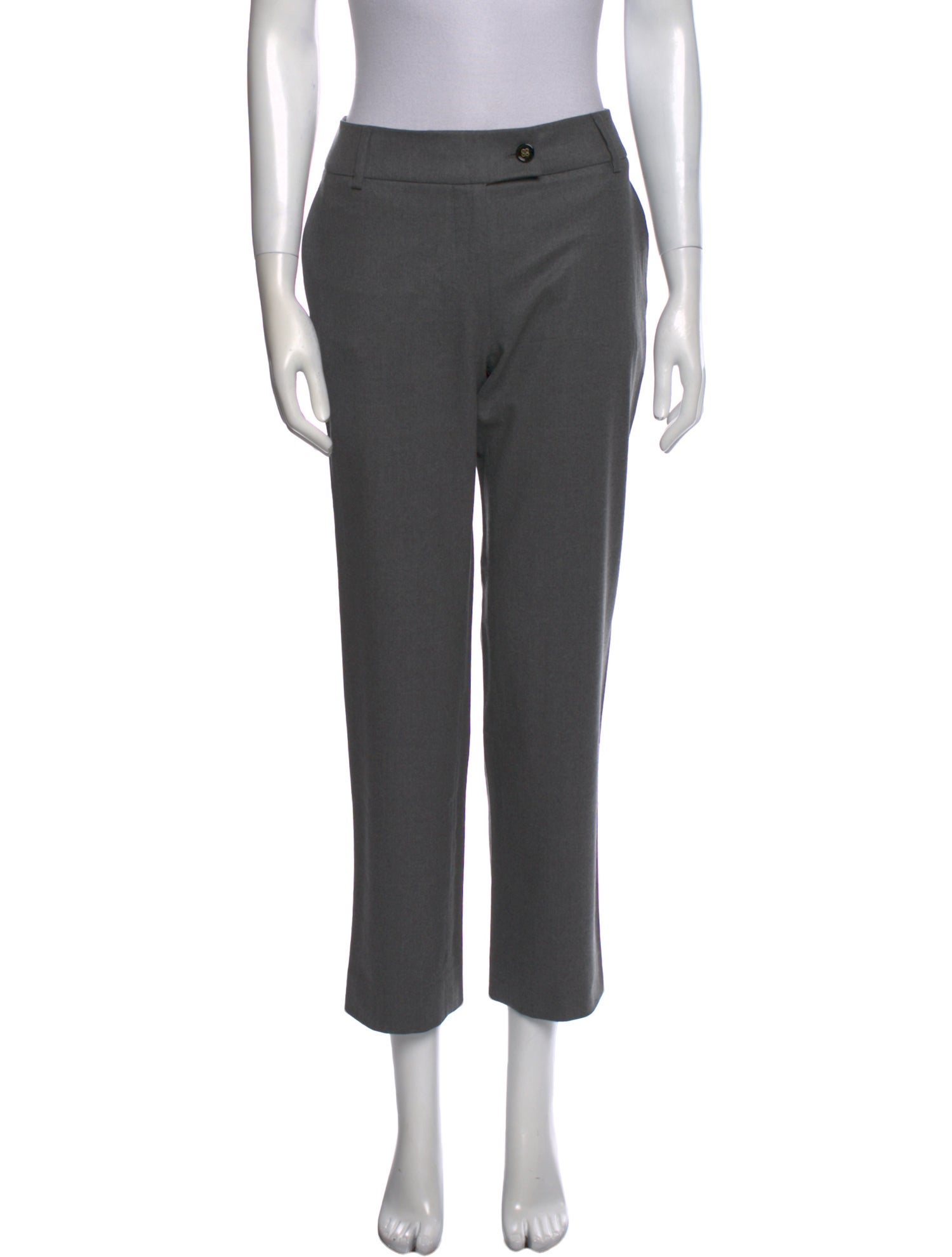 Yves Saint Laurent Wool Straight Leg Pants