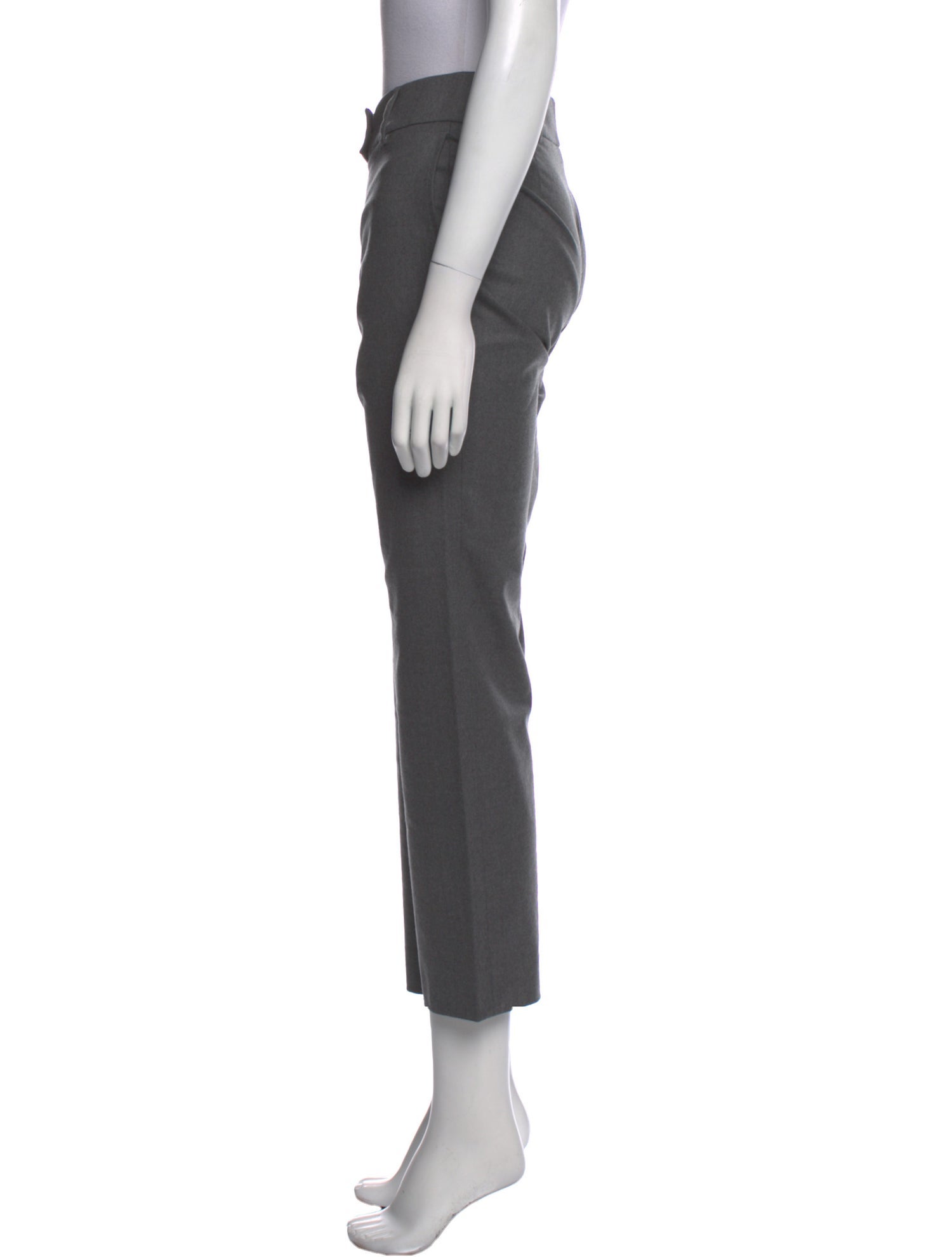 Yves Saint Laurent Wool Straight Leg Pants