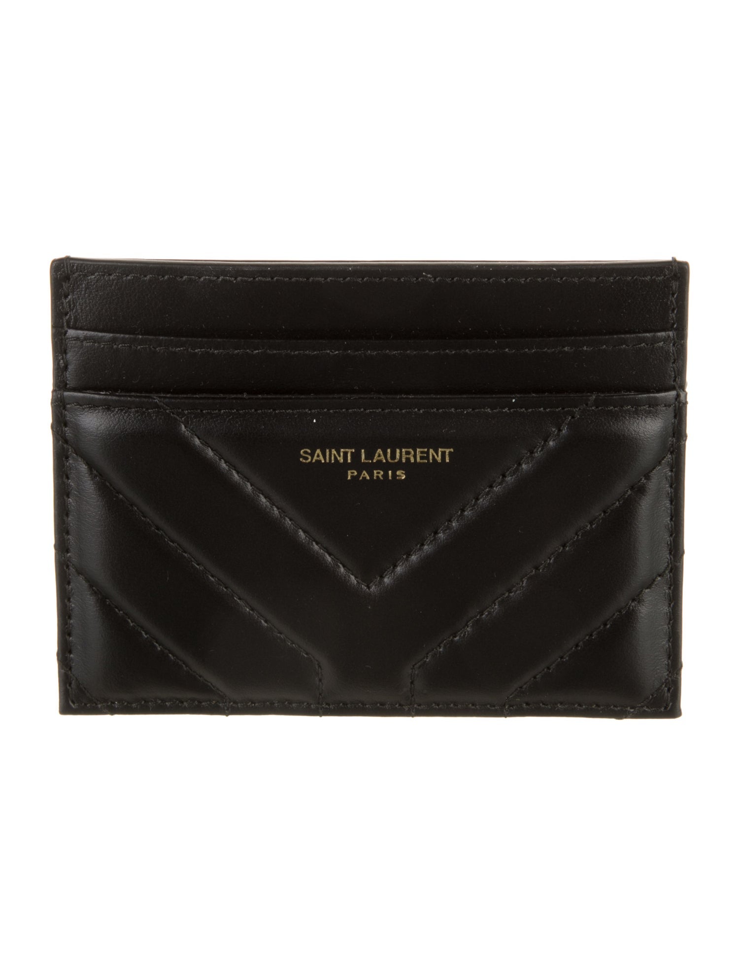 Saint Laurent Leather Card Holder