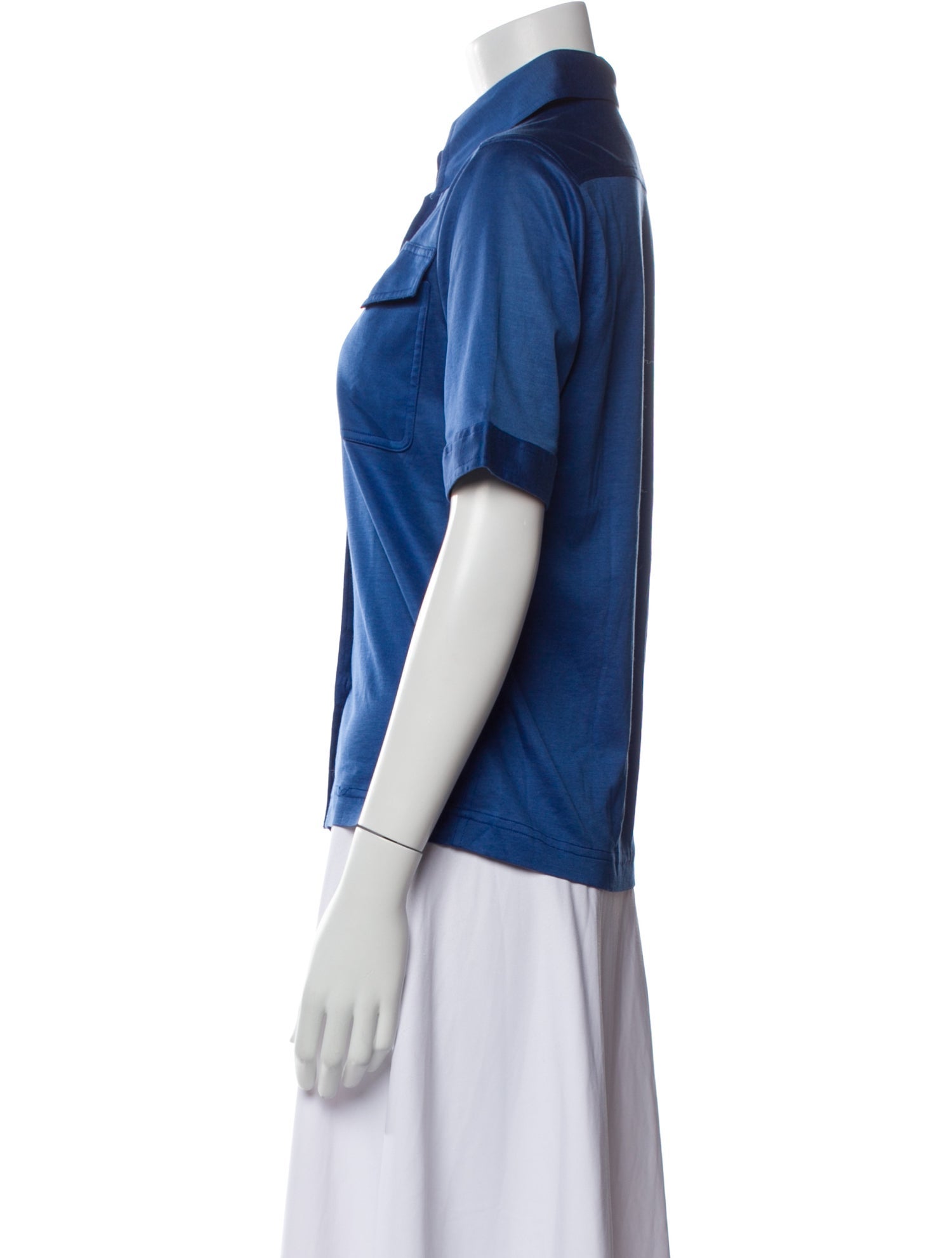 Yves Saint Laurent Rive Gauche Vintage 1980's Button-Up Top