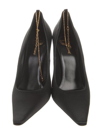 Yves Saint Laurent Satin Crystal Embellishments Pumps