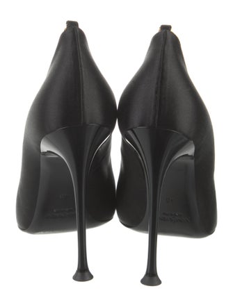 Yves Saint Laurent Satin Crystal Embellishments Pumps